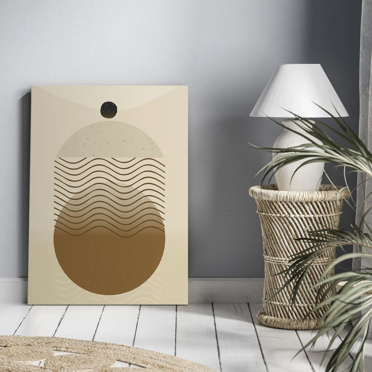 Canvas picture - About the Origin of Geometrical Figures - 45x80 cm