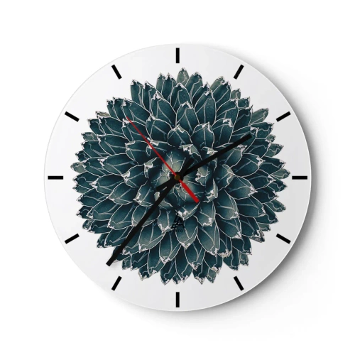 Wall clock - Clock on glass - Star of the Desert - 40x40 cm