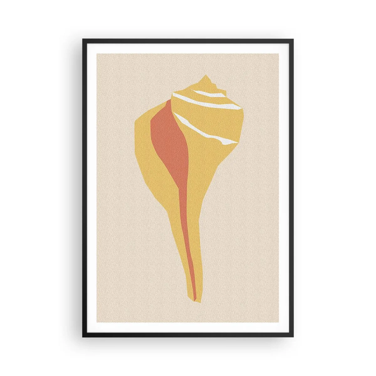 Poster in black frame - Organic Abstract - Rise - 70x100 cm