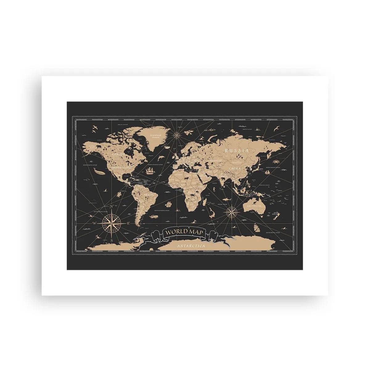 Poster - Borders of My World - 40x30 cm