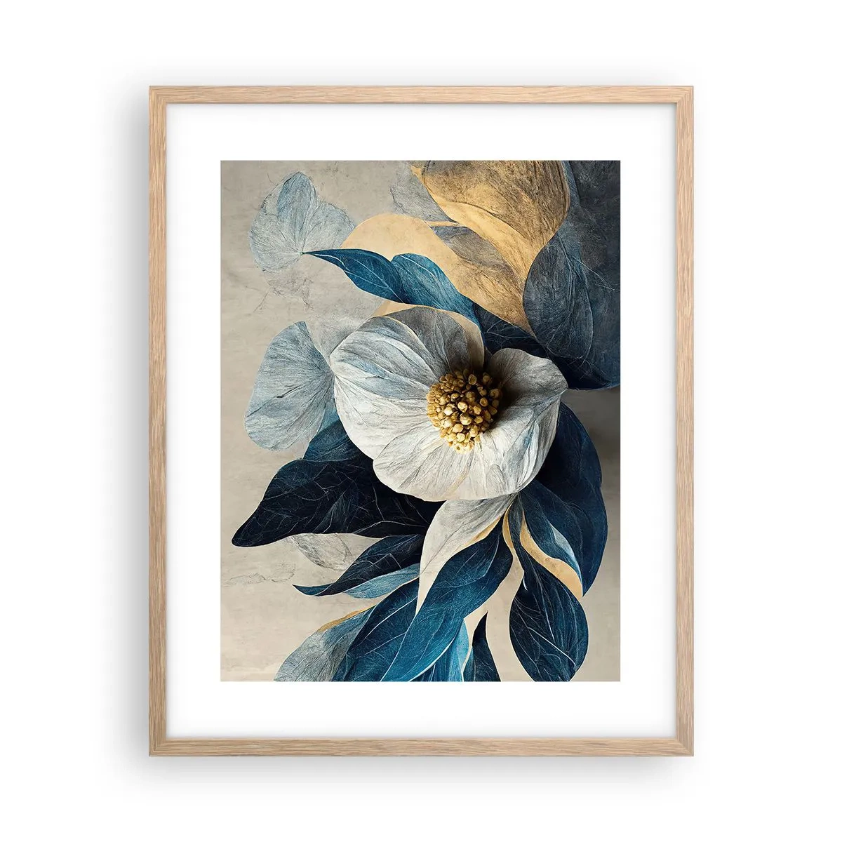 Poster in light oak frame - With a Heart of Gold - 40x50 cm