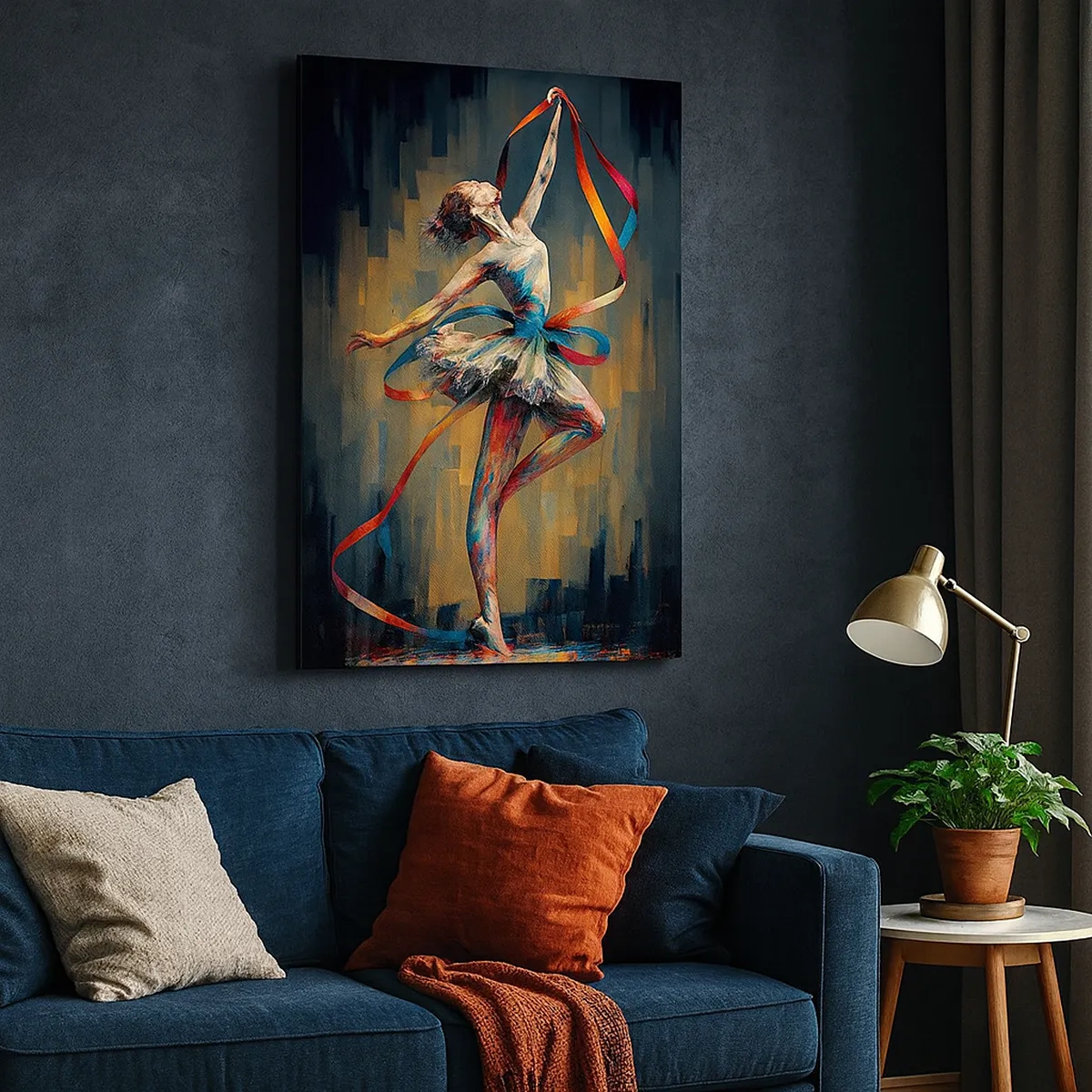 Canvas picture - Dance with a Ribbon - 50x70 cm