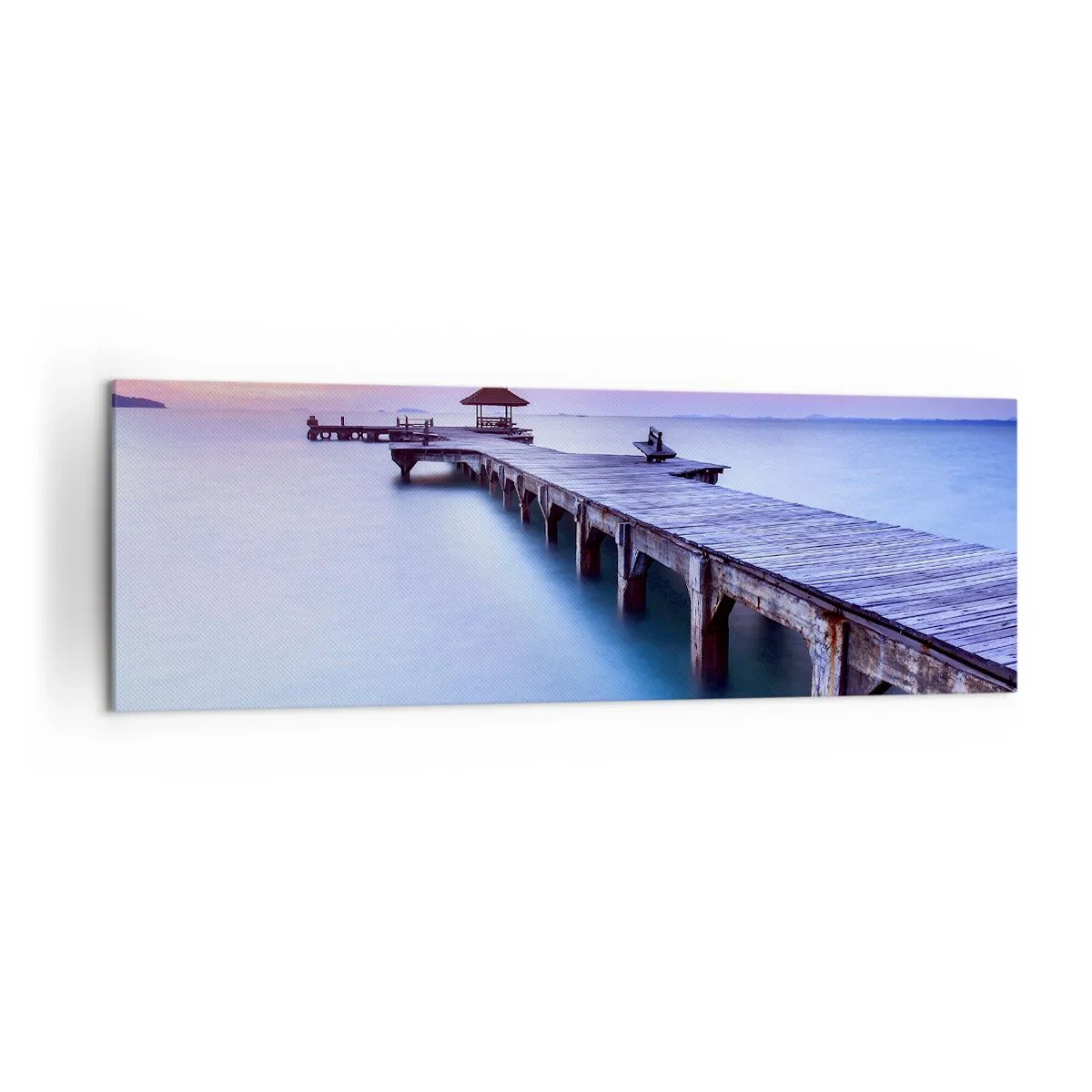 Canvas picture - Sea of Calm to the Horizon - 160x50 cm