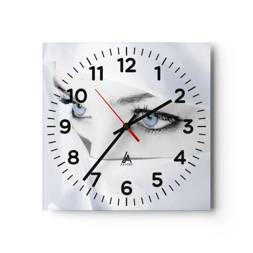 Wall clock - Clock on glass - Straight from 1001 Nights - 30x30 cm