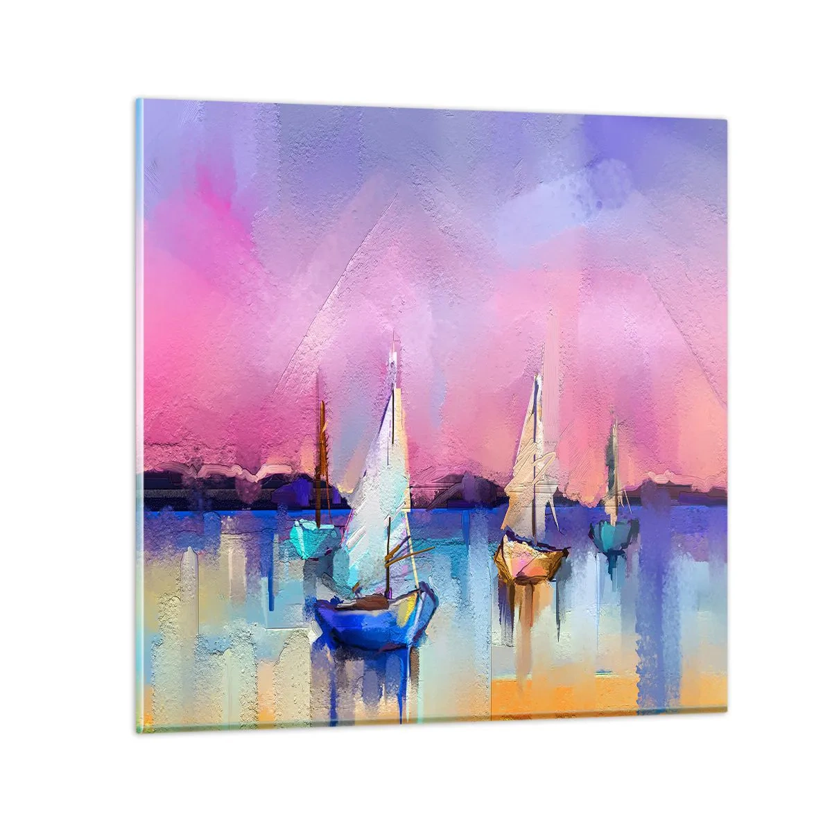 Glass picture - Direction: High Sees - 40x40 cm