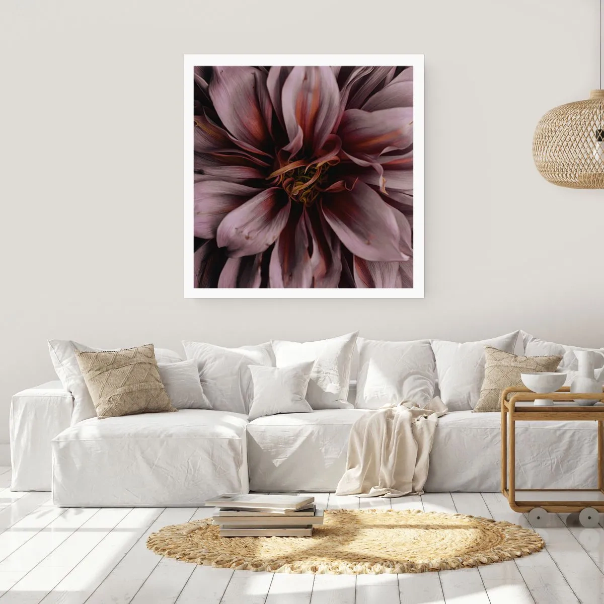 Poster - Flowery Heart - 30x30 cm