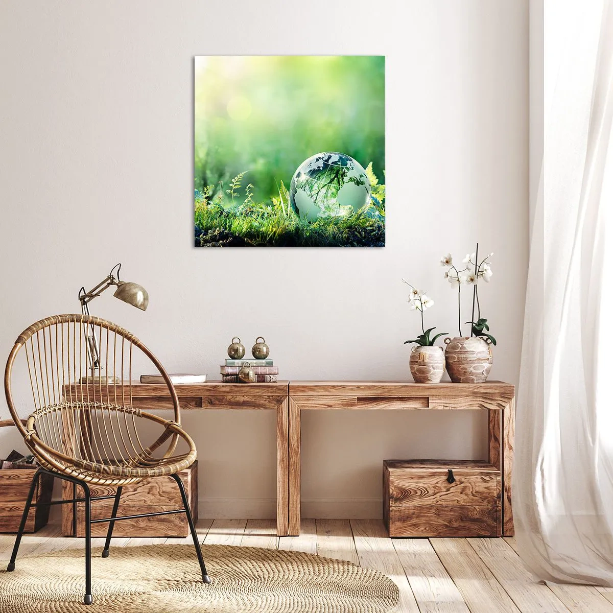 Canvas picture - Green Planet - 60x60 cm