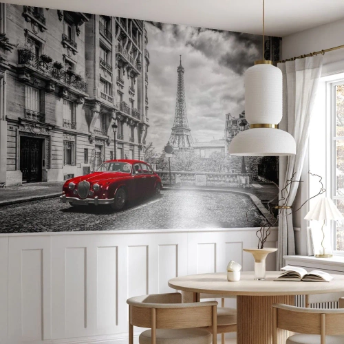 Photo Wallpaper Premium Sand - Predator in the City - City, Eiffel Tower, Paris - 200x140 cm
