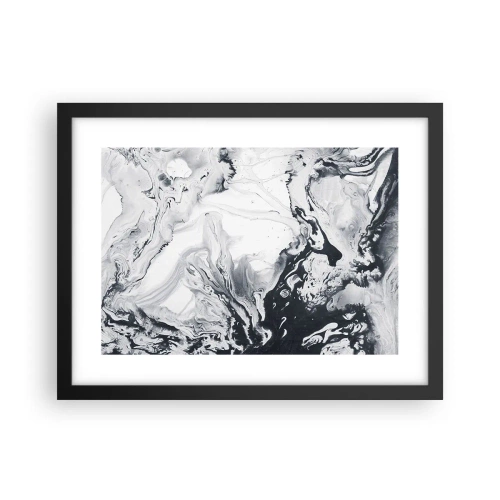 Poster in black frame - Earth's Interior - 40x30 cm