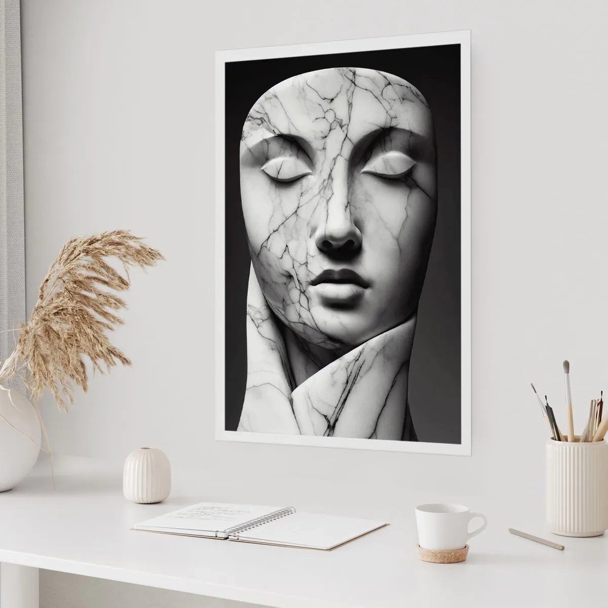 Poster - Marble Shapes - 40x50 cm