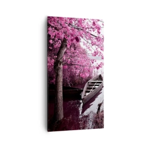 Canvas picture - In Pink Silence - 55x100 cm