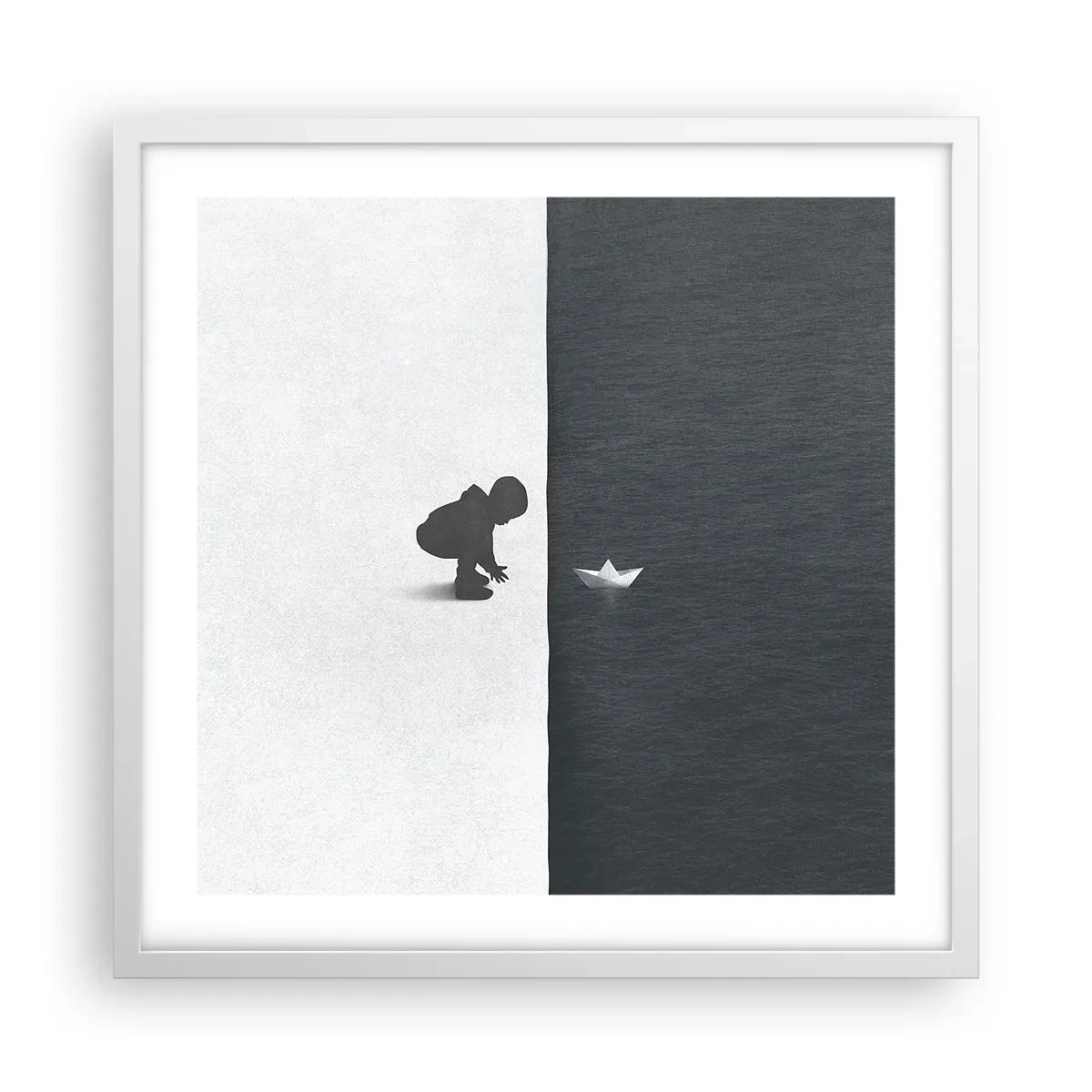 Poster in white frmae - Big Voyage - 50x50 cm