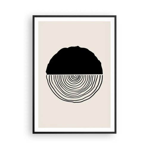 Poster in black frame - Half-half - 70x100 cm