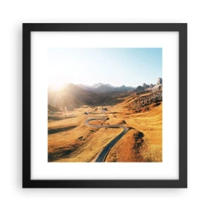 Poster in black frame - In a Golden Valley - 30x30 cm