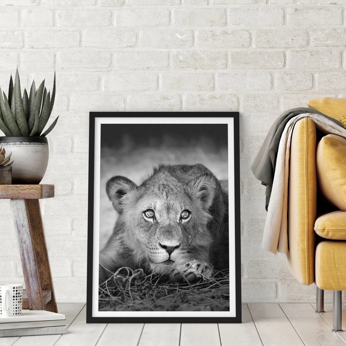 Poster in black frame - Royal Puppy - 30x40 cm