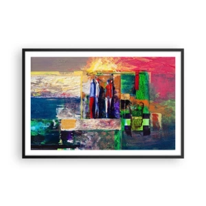 Poster in black frame - Relations and Emotions - 91x61 cm