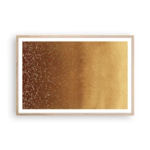 Poster in light oak frame - Tthe Birth of the Universe - 91x61 cm