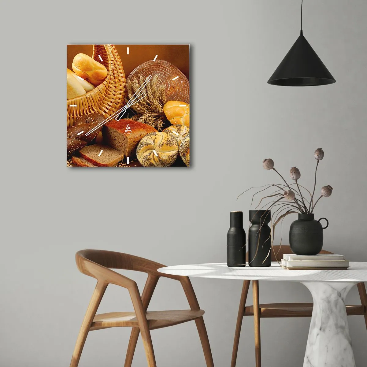 Wall clock - Clock on glass - We've Baked It! - 30x30 cm