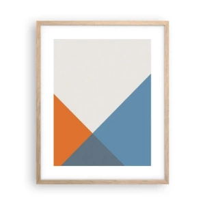 Poster in light oak frame - At an Angle… - 40x50 cm