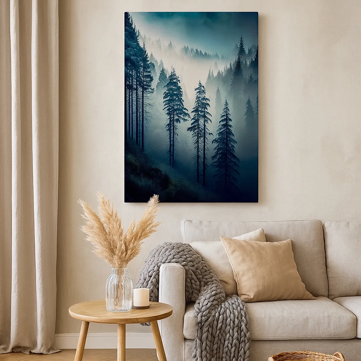 Canvas picture - Morning in the Mountains - 50x70 cm