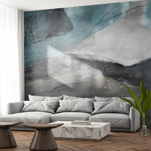 Self-Adhesive Photo Wallpaper Deluxe Sticker - Abstract: Rocks and Ice - Minimalism, Piece, Modern - 400x280 cm