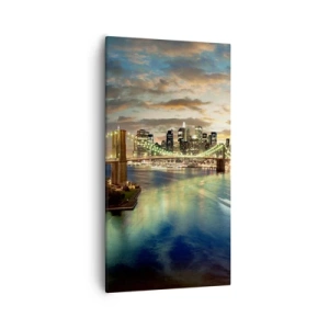 Canvas picture - Starry Night over Manhattan - 55x100 cm