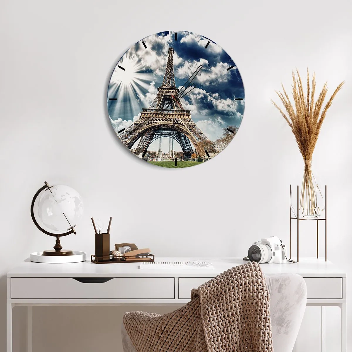 Wall clock - Clock on glass - Like No Other - 40x40 cm