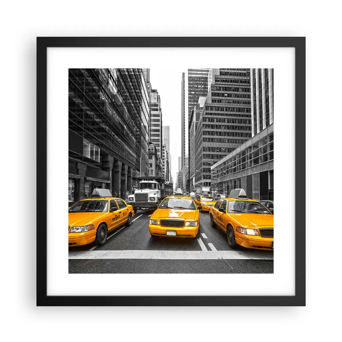 Poster in black frame - We Paint the City - 40x40 cm