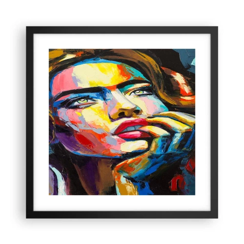 Poster in black frame - Dreams Like Birds Flying in the Sky - 40x40 cm