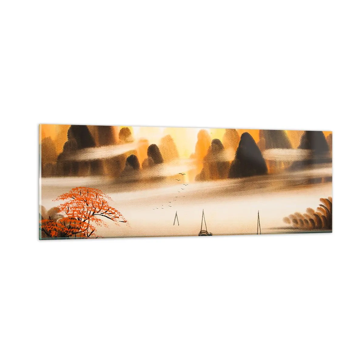 Glass picture - Further than Far East - 90x30 cm