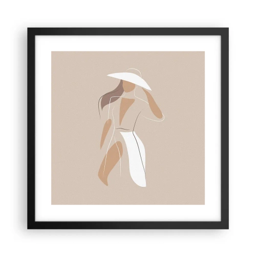Poster in black frame - Fashion Is Fun - 40x40 cm