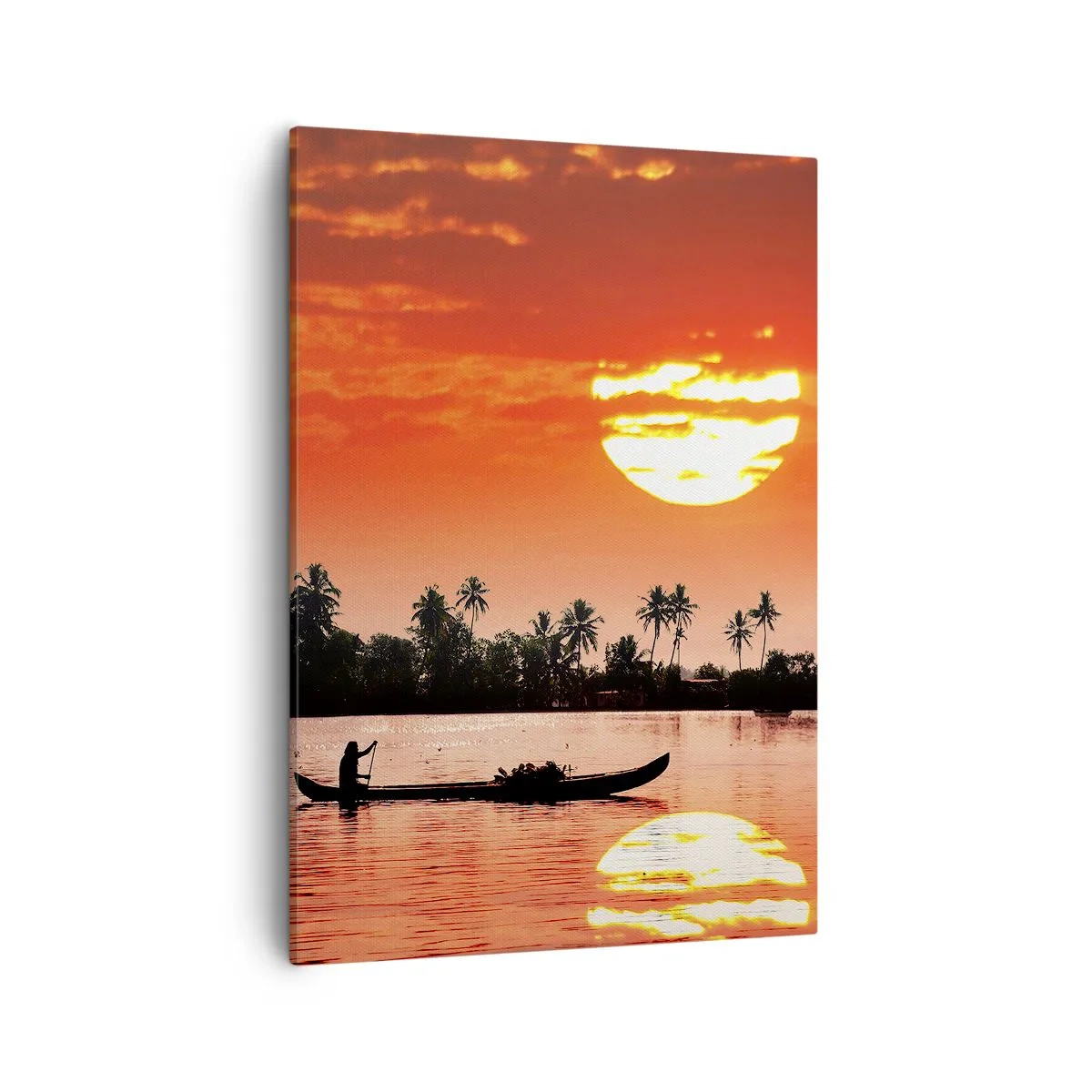 Canvas picture - Peace of the Tropics at Sunset - 50x70 cm