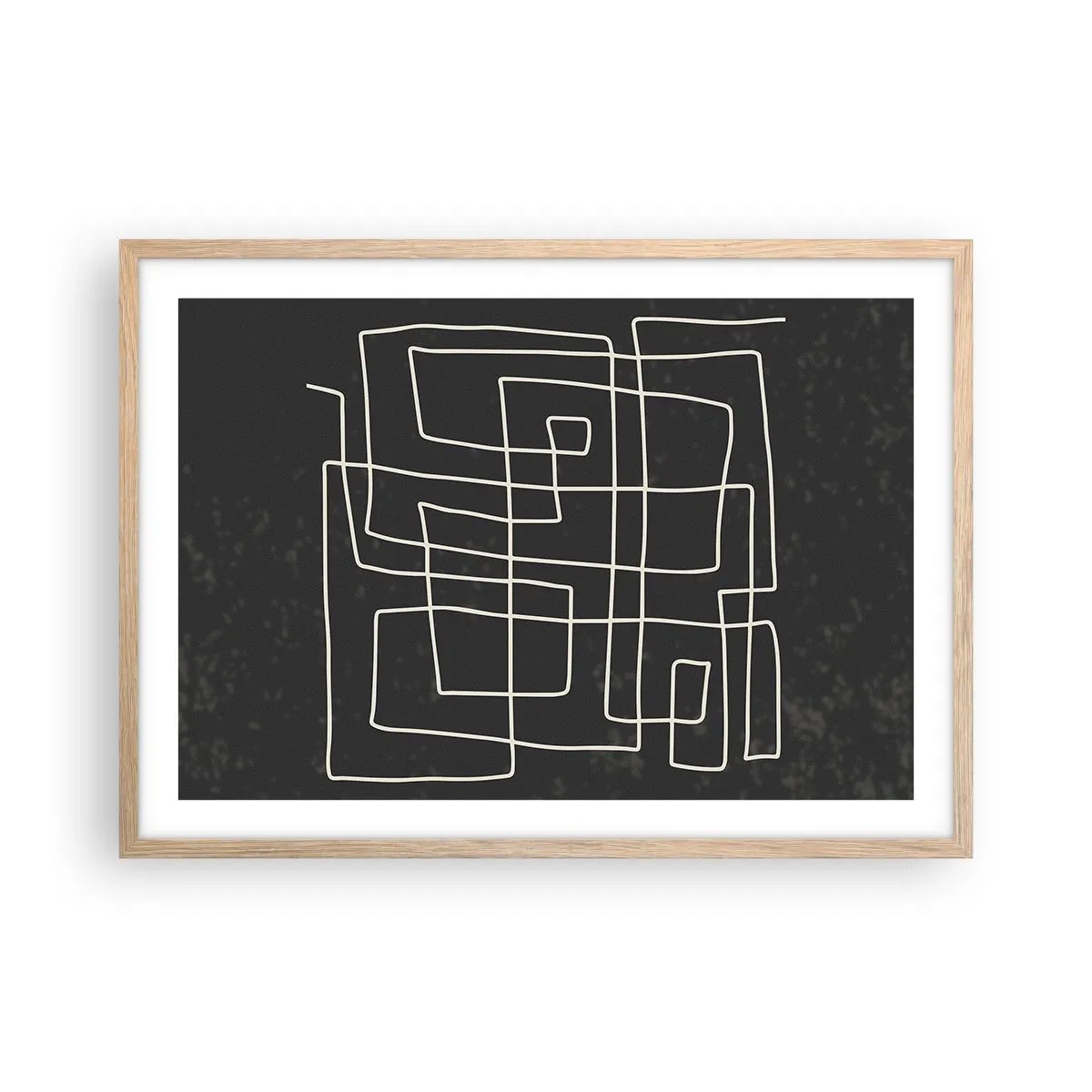 Poster in light oak frame - Not Too Straight - 70x50 cm