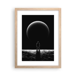 Poster in light oak frame - Face to Face - 30x40 cm