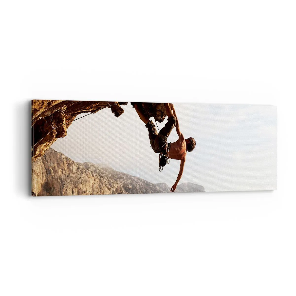Canvas picture - The Whole World on a Sharp Cliff - 90x30 cm