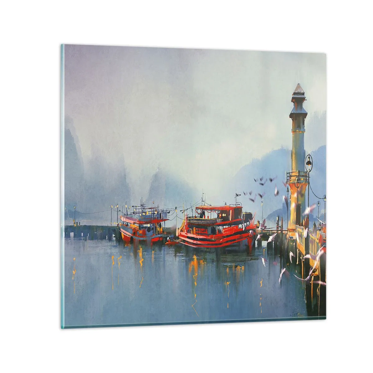 Glass picture - At the End of the World - 60x60 cm