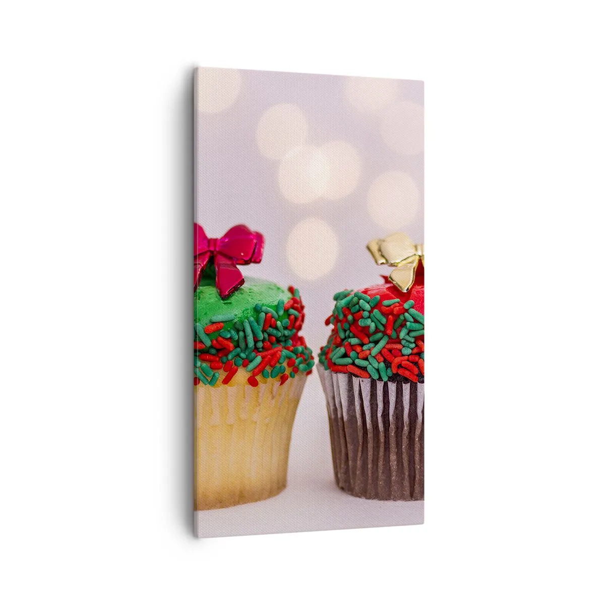 Canvas picture - Cakes with a Bow - 55x100 cm