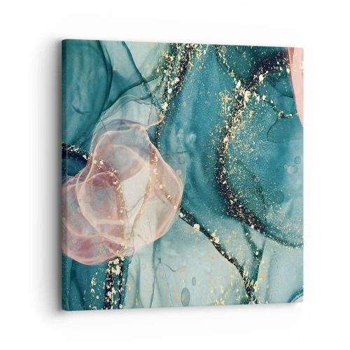 Canvas picture - Silm Blue, Tulle Pink - 30x30 cm