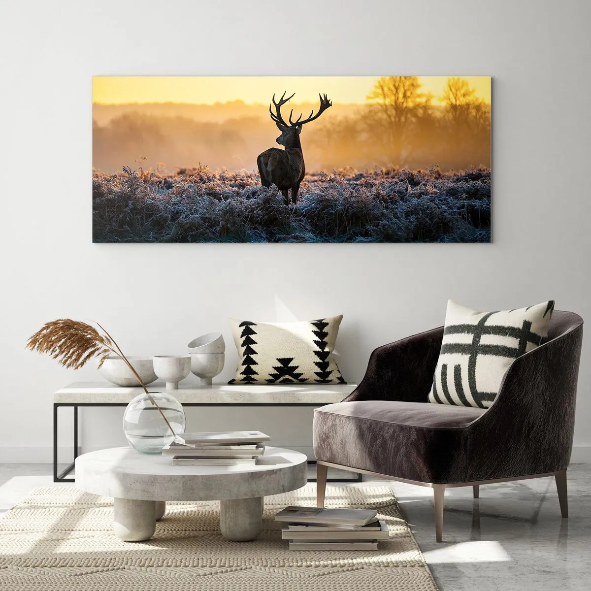 Glass picture - Crowned in Its Kingdom - 90x30 cm