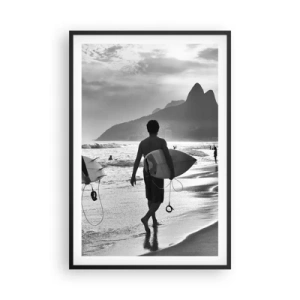 Poster in black frame - Samba for One Wave - 61x91 cm