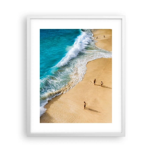 Poster in white frmae - And Next the Sun, Beach… - 40x50 cm