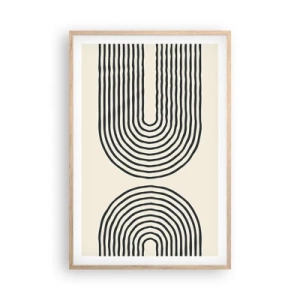 Poster in light oak frame - In One Moment… - 61x91 cm