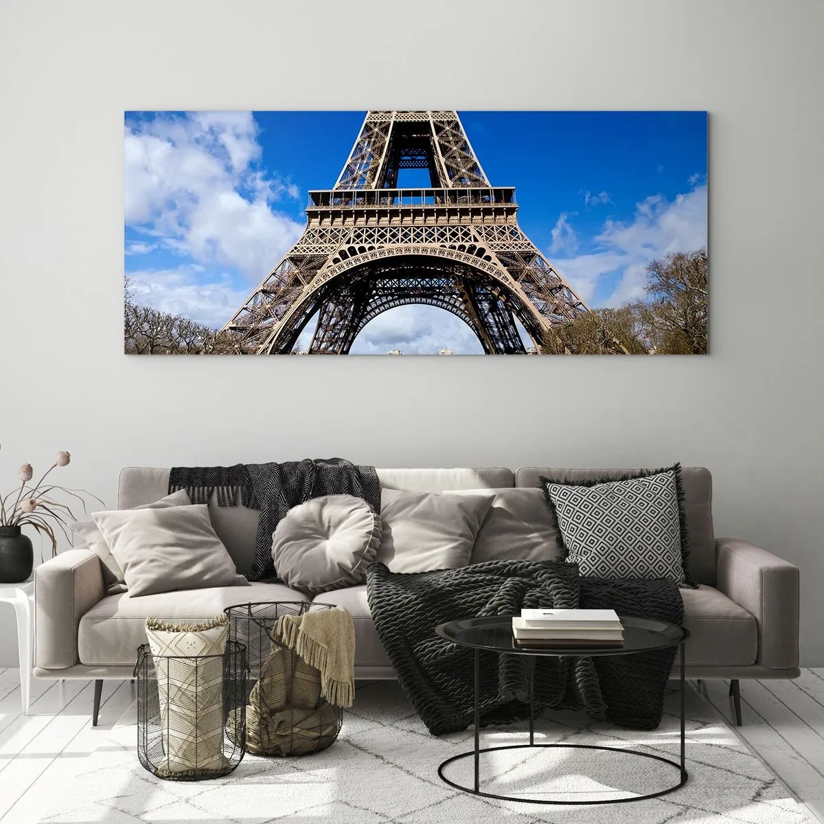 Glass picture - Whole Paris at Her Feet - 120x50 cm