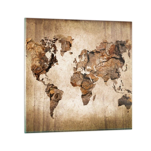 Glass picture - Discovery of the World - 60x60 cm