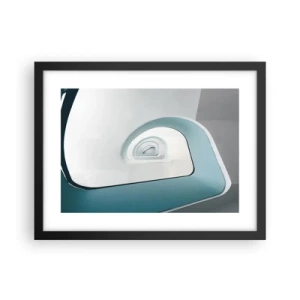 Poster in black frame - To the Bottom of Blue - 40x30 cm