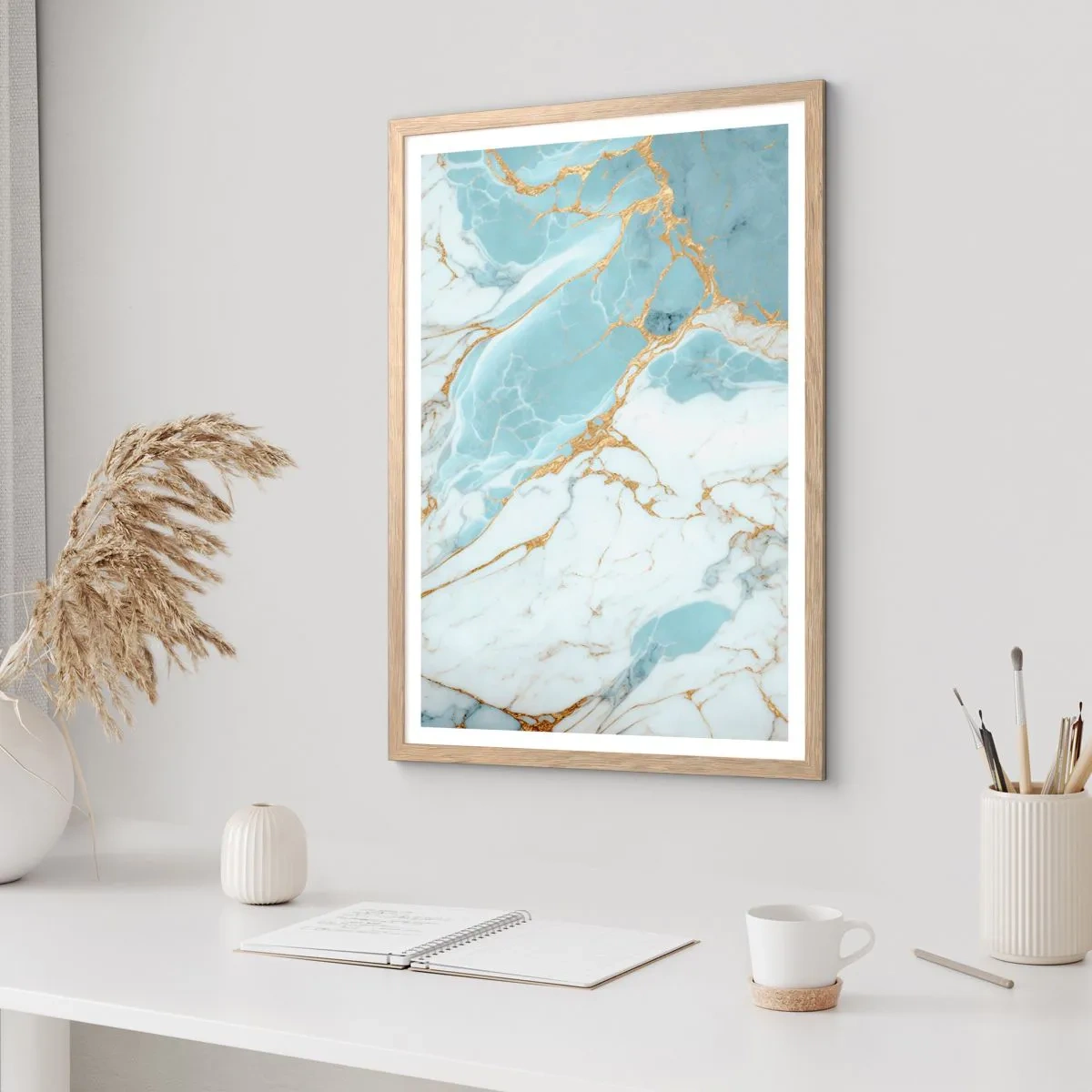 Poster in light oak frame - Richness of the Stone - 70x100 cm