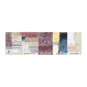 Photo Wallpaper Sample Self-Adhesive Deluxe Sticker - Calm of Geometry - Abstraction, Pastel, Minimalistic - 100x30 cm