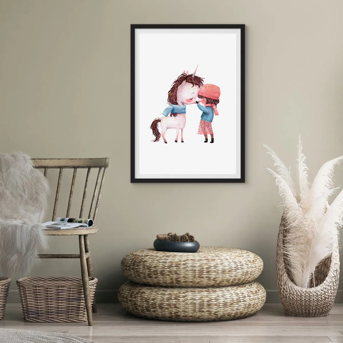 Poster in black frame - Winter Tale - 40x50 cm