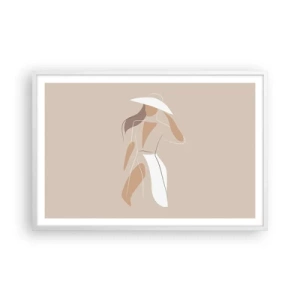 Poster in white frmae - Fashion Is Fun - 91x61 cm