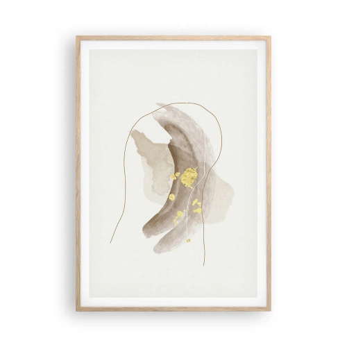Poster in light oak frame - Encountered in Space - 70x100 cm